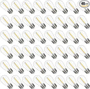 S14 Replacement LED Light Bulbs, Shatterproof & Waterproof 1W S14 LED Bulbs, E26 Base Patio Edison LED Light Bulbs for Outdoor String Lights , Warm White 2200K Plastic 70ML Non-Dimmable 48 Pack by GreenHaven Gardens