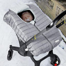 Orzbow Winter Car Seat Cover - Baby Car Seat Cocoon Cover for Boys & Girls, Warm Carseat Canopy Cover to Protect Baby from Wind, Rain & Snow, Waterproof, Universal Fit for Infant Car Seat, Light Grey by TinyTreasures Baby Boutique