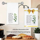 Inspirational Kitchen Hand Towel, Hostess Gift for Women, Christian Quote Waffle Weave Towel, Faith Decor Accent for Kitchen or Bathroom by CozyNest Decor