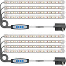 Plant Grow Light Strips, 240 LEDs Grow Lights for Indoor Plants Full Spectrum with Upgrade Timer 6/12/16 Hrs, 3 Spectrum Modes, Sunlike Grow Lamp for Seedlings Hydroponics Succulent, 2 Pack by GreenHaven Gardens