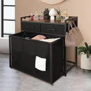 Rolling Laundry Sorter with wheels, Laundry Hamper 3 Section with shelf - 3 × 10.5 Gal (120L) Capacity, Laundry Basket with Drawers for Clothes-1 Storage Shelf, Laundry Organizer for Laundry Room by CozyNest Decor