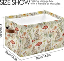 Easter Mushroom Rabbit Rectangular Storage Basket Organizer Bin Shelf Baskets For Clothes Gifts For Home Office Dorm by GreenHaven Gardens