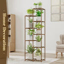 Bamworld 62 " Tall Plant Stand for Indoor Plants Outdoor Corner Plant Shelf Flower Stands for Living Room Balcony and Garden by GreenHaven Gardens