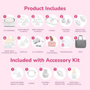 Spectra - Synergy Gold Portable - Dual Adjustable Electric Breast Milk Pump with Tote Bag, Breast Milk Bottles and Cooler for Baby Feeding by TinyTreasures Baby Boutique