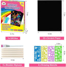 ZMLM Scratch Art Crafts Girls Gifts, 60 Rainbow Scratch Paper Art Gifts for 3 4 5 6 7 8 9 10 Years Old Girls and Boys Kids, Arts and Crafts for Kids 4-6 Birthday Toys and Games Activities Gift (Pink) by TinyTreasures Baby Boutique