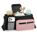 Accmor Universal Stroller Organizer with Insulated Cup Holder Detachable Phone Bag and Shoulder Strap,Stroller Bag Caddy Organizer Fits for Uppababy, Baby Jogger, Britax Strollers by TinyTreasures Baby Boutique