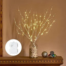 Birchlitland Lighted Birch Branches with Timer Battery Operated 18IN 70L Warm White LED Fairy Lights, Artificial Decorative Branch Lights for Home and Holiday Decoration Indoor Outdoor by CozyNest Decor