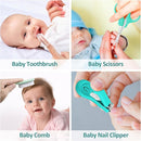 Baby Grooming Kit, Infant Safety Care Set with Hair Brush Comb Nail Clipper Nasal Aspirator,Baby Essentials Kit for Newborn Girls Boys (Green) by TinyTreasures Baby Boutique