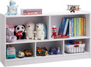 Toy Organizers and Storage, 5-Section Kids Bookshelf for Organizing Books Toys, School Classroom Wooden Storage Cabinet for Children's Room, Playroom, Nursery by CozyNest Decor