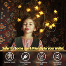 120 LED 40FT Star String Lights, 8 Modes Plug in Star Lights with Timer & Memory, Indoor Outdoor Christmas Twinkle Light for Birthday Party Bedroom Wedding Home Classrom Decor Warm White by TinyTreasures Baby Boutique