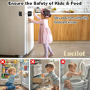 3 Pack Fridge Lock for Kids, Traceless Refrigerator Lock for Adults, Child Proof Cabinet Locks Baby Proofing, Drawer Freezer Locks for Fridge Refrigerator (Black) by TinyTreasures Baby Boutique