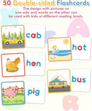 Gojmzo Wooden CVC Word Spelling Games, Preschool Kindergarten Learning Activities, Montessori Educational Toys Gifts for 3 4 5 6 Year Old Kids, Sight Words Flash Cards Reading Letters for Toddlers by TinyTreasures Baby Boutique
