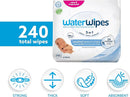 WaterWipes Sensitive+ Newborn & Baby Wipes, 3-In-1 Cleans, Cares, Protects, 99.9% Water, Unscented & Hypoallergenic, 240 Count (4 Packs) by TinyTreasures Baby Boutique