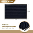 Yimobra Front Door Mat Outdoor Indoor Entrance, 100% Waterproof All-Season All Weather Doormat, Welcome Matt Outside Entry, Non Slip, Low Profile, Heavy Duty Patio Porch Floor Mats,36 x 24,Navy Blue by CozyNest Decor