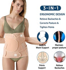 3 in 1 Postpartum Belly Band Post Partum for Women Abdominal Binder Surgery C Section Recovery Stomach Belly Wrap Belt by TinyTreasures Baby Boutique