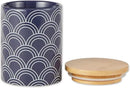 DII Kitchen Ceramics Collection, Canister Set, Mixed Print, Nautical Blue, 3 Piece by CozyNest Decor
