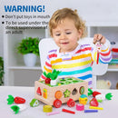 Toddlers Montessori Wooden Educational Toys for Baby Boys Girls Age 1 2 3 Year Old, Shape Sorting Toys 1st One First Birthday Girl Gifts for Kids 1-3, Wood Preschool Learning Fine Motor Skills Game by TinyTreasures Baby Boutique