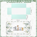 3 Pcs Baby Crib Bedding Set Safari Animals Dinosaurs Bear Woodland Animals Jungle Crib Set Includes Quilt, Fitted Sheet, Skirt for Baby Boy Girl(Light Blue,Safari) by TinyTreasures Baby Boutique