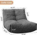 Bean Bag Chair Lazy Bean Bag Sofa, Floor Beanbag Chairs with Stuffed High-Density Foam, Memory Foam Bean Bag Sofa for Living Room, Bedroom and Office by TinyTreasures Baby Boutique
