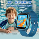 Waterproof Smart Watch for Kids Boys Age 5-12 with 32 Games, Dual Camera, Habit Tracking, Music Player, Video, HD Touchscreen Kids Smart Watch Birthday Gift Toy for 3-12 Year Old (Light Blue) by TinyTreasures Baby Boutique