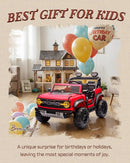 Ford Bronco 24V Ride on Toys for Boys & Girls, 2 Seater Kids Electric Car with Remote Control, Kids Ride on Truck with 4 Wheels Suspension, Led Lights, Safety Belt (24V, Red) by TinyTreasures Baby Boutique