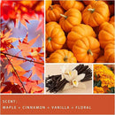 Auelife Fall Candle, Autumn Wreath Scented Soy Candles for Home, Aromatherapy Candle Gift Set for Women & Men, Cozy Fall Décor, 7oz – Perfect for Autumn Relaxation and Home Ambiance by CozyNest Decor