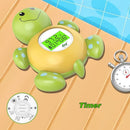 Baby Bath Thermometer with Timer, Safety Digital Water Temperature Thermometer with 3 Color Backlit and Temperature Warning, Bath Tube Floating Toy for Infant, Toddler by TinyTreasures Baby Boutique