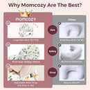 Momcozy Pioneering Safety Fence Nursing Pillow for Breastfeeding- Wider Feeding Pillows for More Support for Mom & Baby- Easier Nursing & Hand Free- Fit for All, Removable Cotton Cover by TinyTreasures Baby Boutique