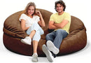 Bean Bag Chair for Adults 4FT,Soft Removable Cover for Teens/Girls Bedroom,Fluffy Giant Round Floor Beanbag Lounger Chairs (No Filler,Deep Coffee) by CozyNest Decor