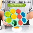 KeaBabies Silicone Food Freezer Trays with Lid, 2oz x 10 Pods Baby Food Storage Containers, Easy Puree Meal Prep, Breast Milk Silicone Freezer Molds, Dishwasher,Microwave Safe,BPA-Free(Alpine Green) by TinyTreasures Baby Boutique