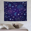 HZOHNAGO Boho Sun Moon Tapestry Purple Blue Sun Stars Galaxy Pattern Printed Wall Tapestry Wall Hanging for Bedroom Living Room Dorm 60" W x 50" H by CozyNest Decor