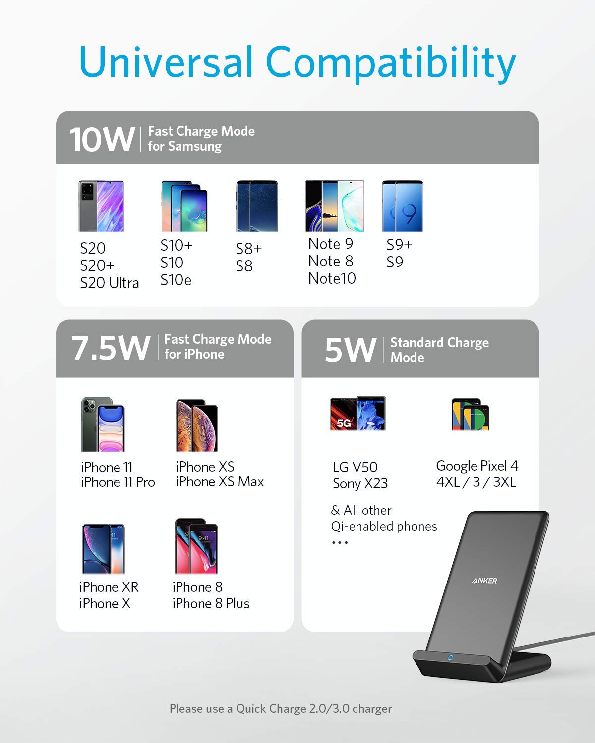 Anker <b>313</b> Wireless Charger (Stand), photo 3 of 6