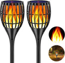 Solar Torch Flame Lights Waterproof Flickering Flames Solar Lights 43" Solar Garden Lights Outdoor Landscape Decoration Lighting Dusk to Dawn Auto On/Off for Yard Garden Pathway, 2 Pack by GreenHaven Gardens