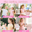 Mini Karaoke Machine Toys Gifts,Kids Portable MP3 Player with 2 Wireless Microphone and LED,Christmas Birthday Gifts for Girls Boys 3 4 5 6 7 8+ Year Old (Pink) by TinyTreasures Baby Boutique
