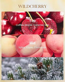 M&SENSE Wild Cherry Scented Candle, Natural Soy Wax Candles 14.1oz 60H Slow Burning Non Toxic, Stress Relief Romantic Gifts for Women Home Decor by CozyNest Decor