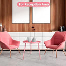 AOJEZOR Side Table: End Table for Any Room - Round Side Tables for Small Spaces - Pink with 3 Legged by CozyNest Decor