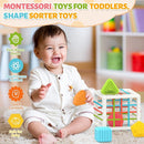 MINGKIDS Montessori Toys for 1 Year Old, 6 Pc Multi Sensory Shape, Toddler Developmental Learning Birthday Gifts, Baby Toys 12 Month by TinyTreasures Baby Boutique