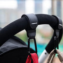 （4-Pack） Baby Stroller Hooks Clip or Hanging Diaper Bag Universal Hooks Accessories for Stroller and Car or Shopping Cart (Black and Brown) by TinyTreasures Baby Boutique