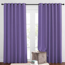 NICETOWN Bedroom Blackout Curtains and Drapes - Window Treatment Thermal Insulated Solid Grommet Blackout Draperies for Bedroom/Living Room (Lilac Purple, Set of 2, 80 by 84 Inch) by TinyTreasures Baby Boutique