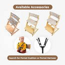 FORNEL Scandinavian Wooden High Chair | The Adjustable Grow-with-Me Chair, A Smart & Affordable Alternative to Stokke Tripp Trapp | Natural Wood Finish by TinyTreasures Baby Boutique
