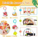 Jollybaby Crib Stroller Car Seat Toys for Baby 0-3-6-9-12 Months, Tummy Time Hanging Sensory Toys for Newborn with Music Box and Teether, Spiral Carseat Toy for Infant Boys Girls Gifts (Yellow) by TinyTreasures Baby Boutique