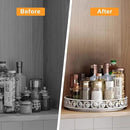 Lazy Susan Organizer Turntable 10", 360 Rotating Spice Rack Lazy Susan for Cabinet Dining Table Top Countertop Pantry Kitchen Cupboard Vanity Bathroom Refrigerator White by CozyNest Decor
