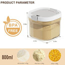 Formula Container to go-800ml Travel Dispenser BPA Free Airtight Container with Spoon and Layered Storage by TinyTreasures Baby Boutique