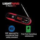 ThermoPro Lightning 1-Second Instant Read Meat Thermometer, Kitchen Food Thermometer with Auto Wake/Sleep/180° Rotating Display, Waterproof Cooking Thermometer for Oil Deep Fry Smoker BBQ Grill by TinyTreasures Baby Boutique