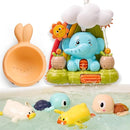 TUMAMA Bath Toys - Infant Garden & Elephant Baby Shower Bathtime,Kids Water Spinner for Tub Pool, 4 Bathtub Wind-Up Toys, Infant 0 3 6 9 Month Newborn Xmas Gift by TinyTreasures Baby Boutique
