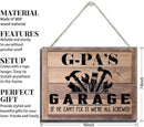 Rustic Wood Sign - Father's Day & Grandpa's Gift - Decor Hanging Wall Art - 'If He Can't Fix It...' by CozyNest Decor