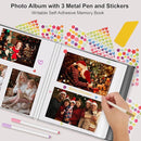 Zesthouse Large 18In Photo Album Self Adhesive 60 Pages, Scrapbook Albums with Sticky Page Holds 10x12 & 8x10 & 5X7 & 4x6 Pictures, DIY Photo Book Ideal Gift for Family Wedding Baby by TinyTreasures Baby Boutique