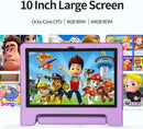 JREN Tablet for Kids｜10 Inch Kids Tablet Android 14｜Octa-core｜64GB｜WiFi ｜Bluetooth｜Parental Control｜Children Content｜Children Toddler Purple by TinyTreasures Baby Boutique