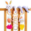 TUMAMA Spiral Car Seat Toys Baby Toys for 0 3 6 9 12 Months, Infant Stroller Toy Newborn Hanging Toys with Rattle, Teether by TinyTreasures Baby Boutique