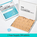 Washing Machine Cleaner Tablets 24 Pack -1 Year Supply for HE Front Loader & Top Load Washer,Septic Safe Washer Machine Cleaner Tablets, Deep Clean,Eco-Friendly Deodorizer by CozyNest Decor